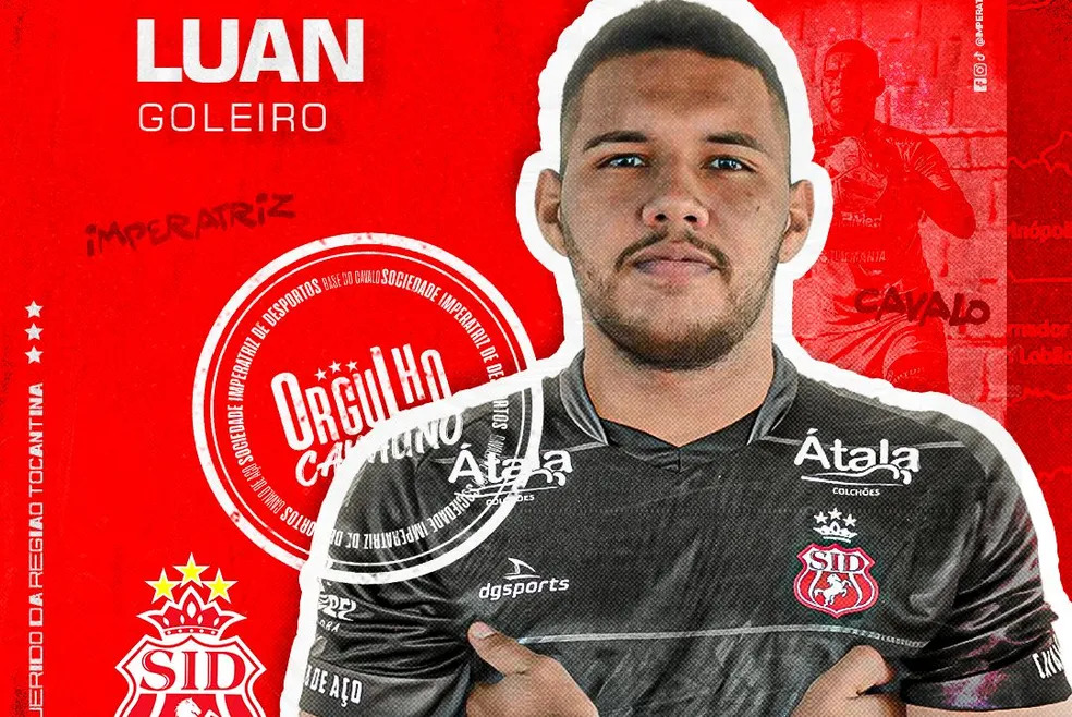 Cavalo de Aço anuncia mais uma contratação, a do goleiro Luan, ex-Tocantinópolis