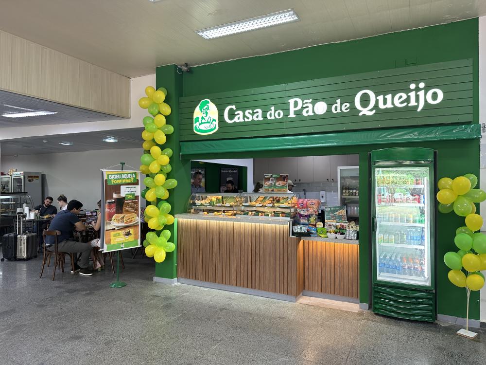 Aeroporto de Imperatriz ganha mais uma opção de alimentação conveniado a Casa do Pão de Queijo