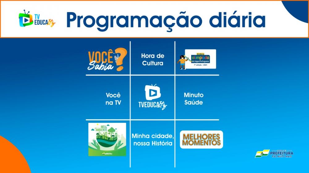 Prefeitura lança programação em TV aberta para alunos da rede municipal 