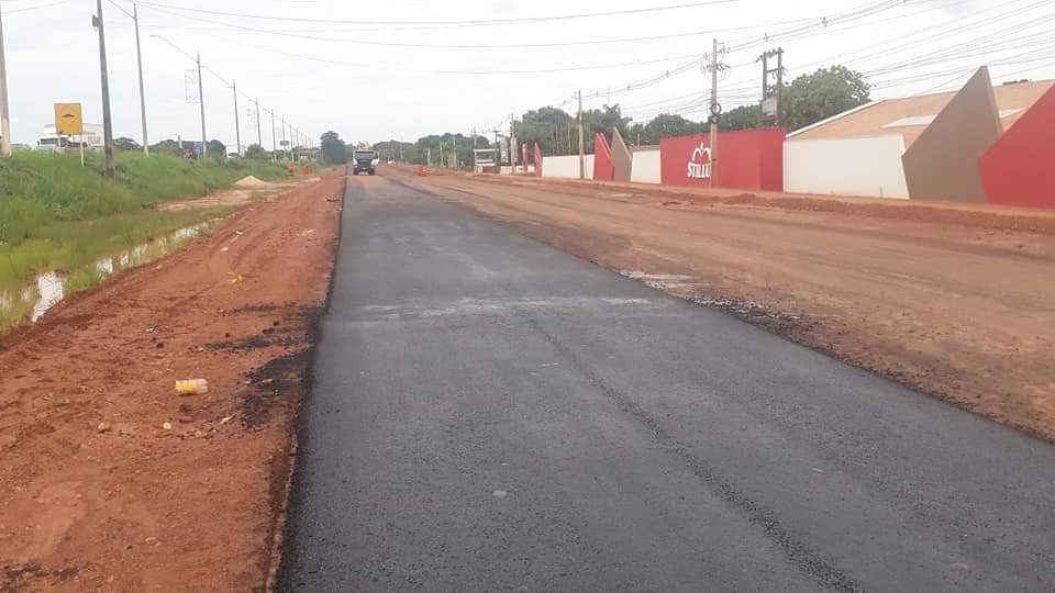 Iniciado a pavimentação asfáltica da duplicação da BR-010 