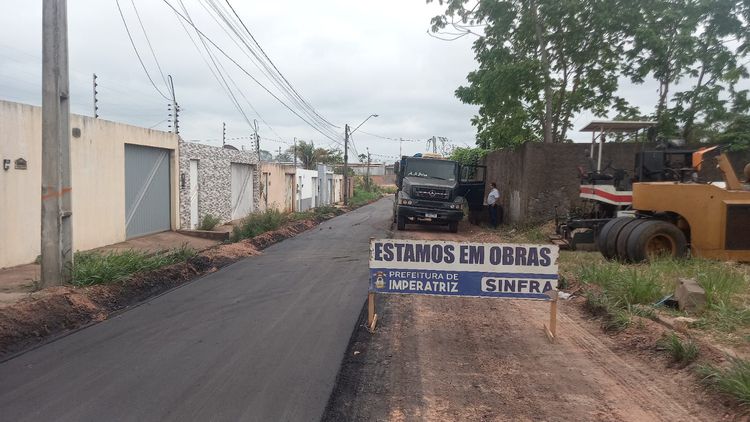 Prefeitura de Imperatriz inicia pavimentação asfáltica em ruas do Jardim Tropical