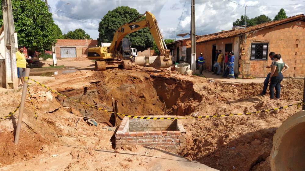Parque Alvorada e mais quatro bairros ganham obras de drenagem em ruas