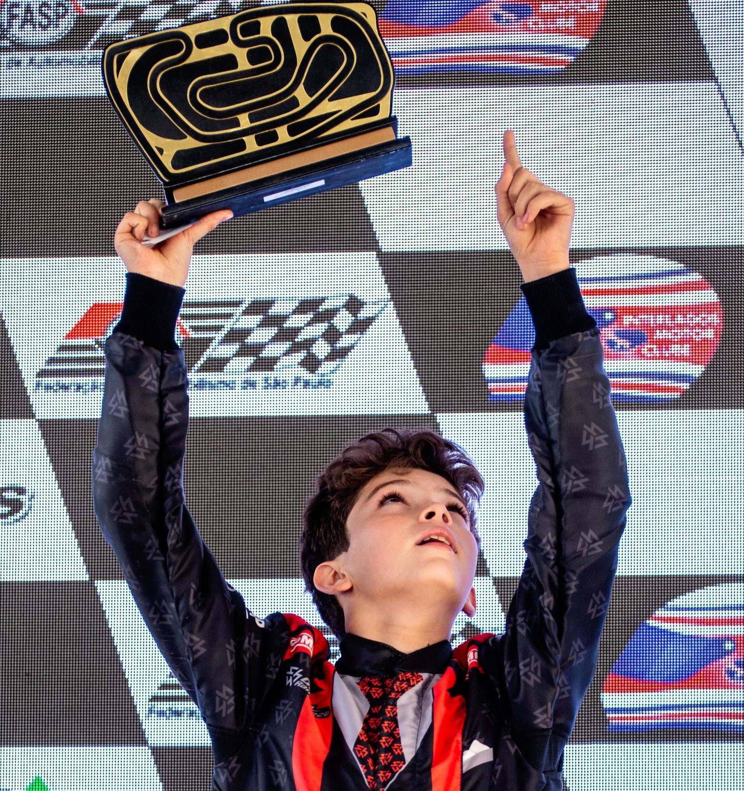 Gael Rampazzo chega a mais um pódio na temporada da Copa São Paulo Light de Kart