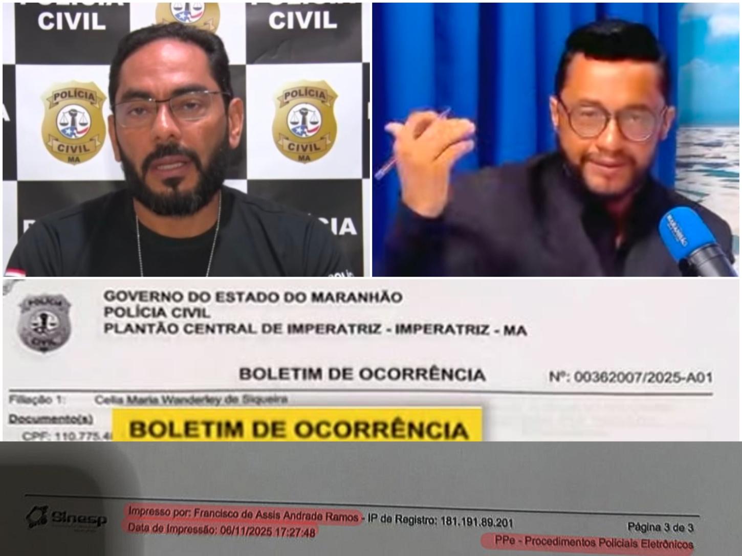 Assis Ramos vazou informação sigilosa da Polícia Civil para blogueiro de Mariana Carvalho 