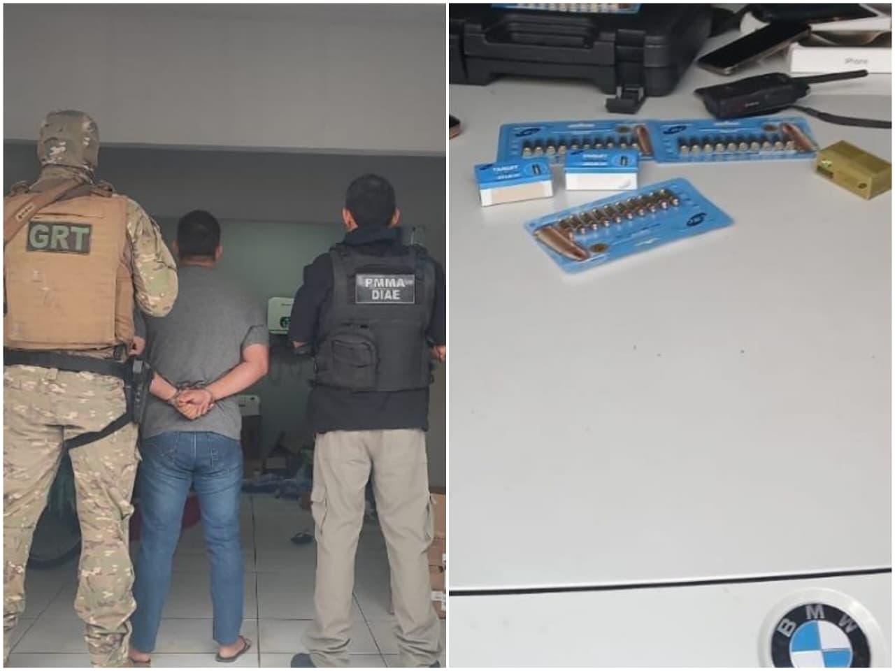 Prisão de um dos oito homens - Foto: Polícia Civil