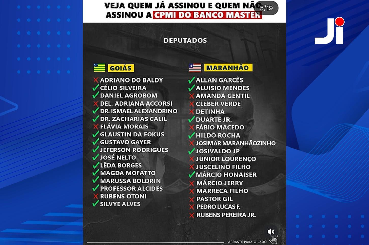 Imagem divulgada pelo deputado autor do pedido da CPMI. Foto Reprodução: Instagram