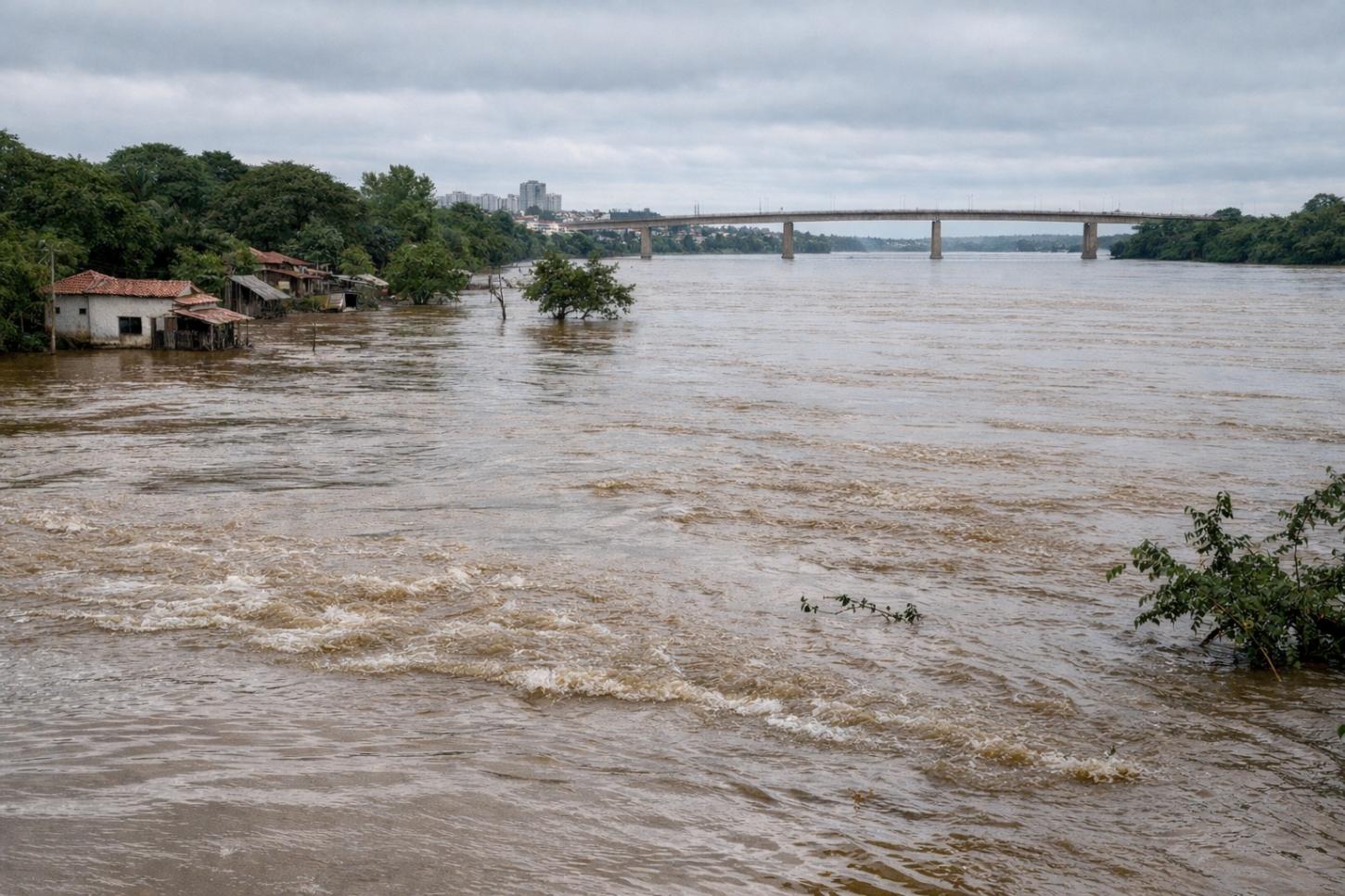 Nível do Rio Tocantins sobe e chega a 4,70 metros acima do normal em março