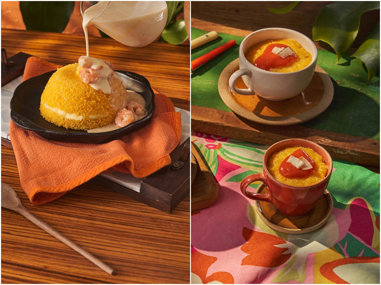 Aprenda a fazer Cuscuz com Camarão no Leite e Coco e Bolinho de Cuscuz de Micro-ondas