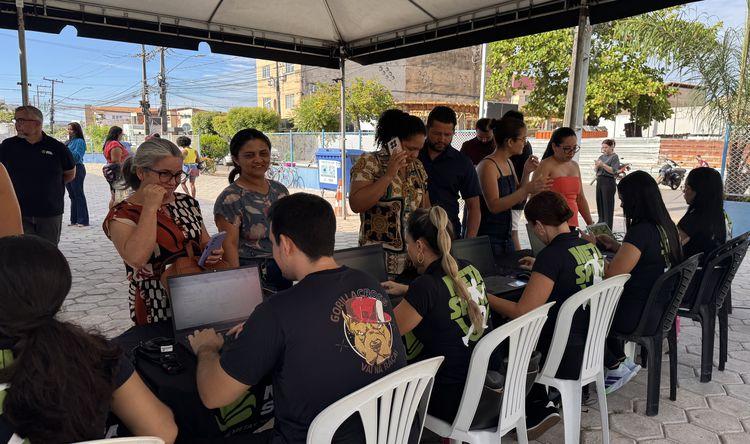 Imperatrizenses realizam inscrições para a Corrida 16 de Julho, que contará com percursos de 3 km e 7 km (Foto: Ana Maria Nascimento)