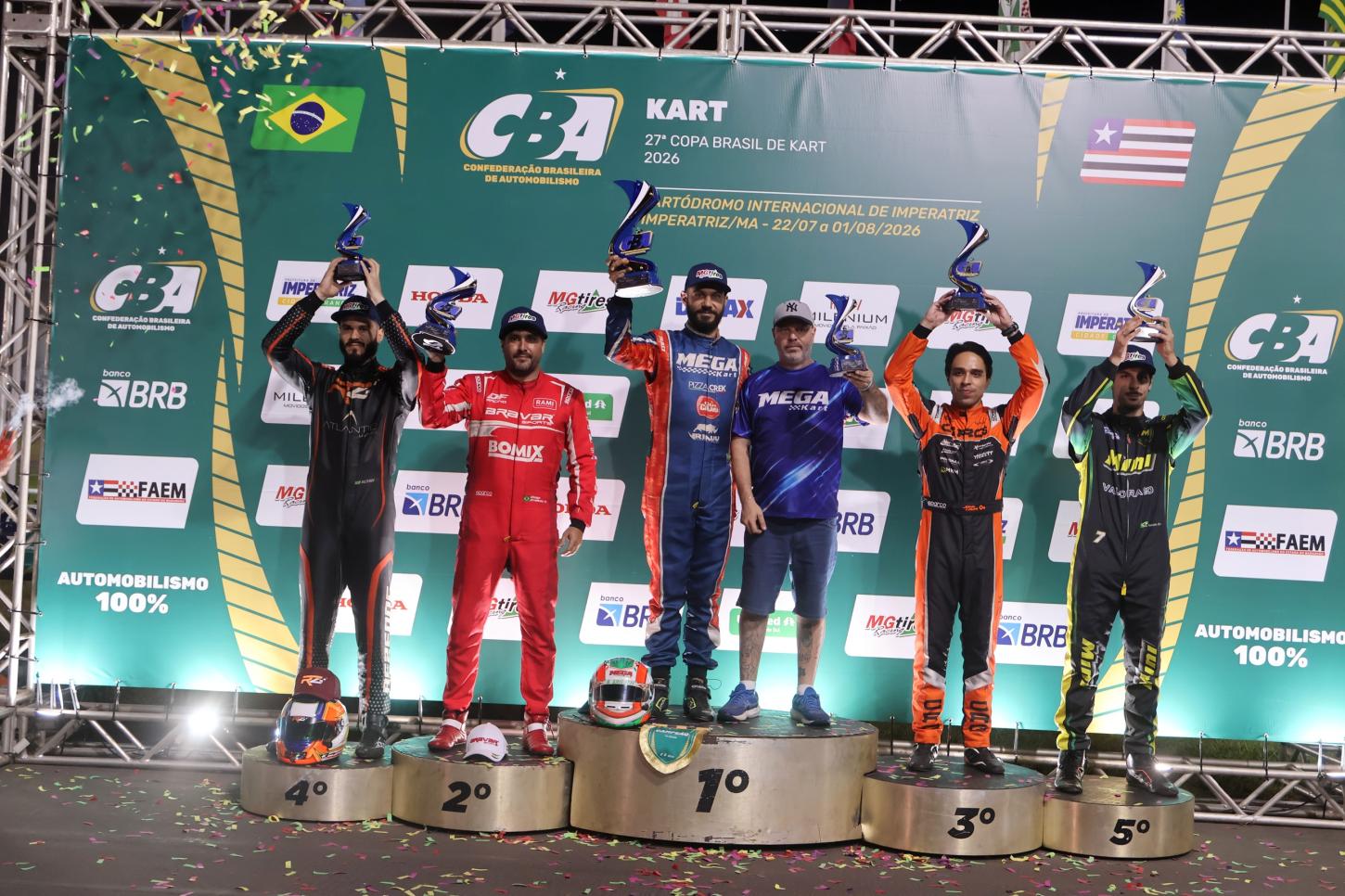 Pódio OKN Jr (Fabio Oliveira / Radical Motors)