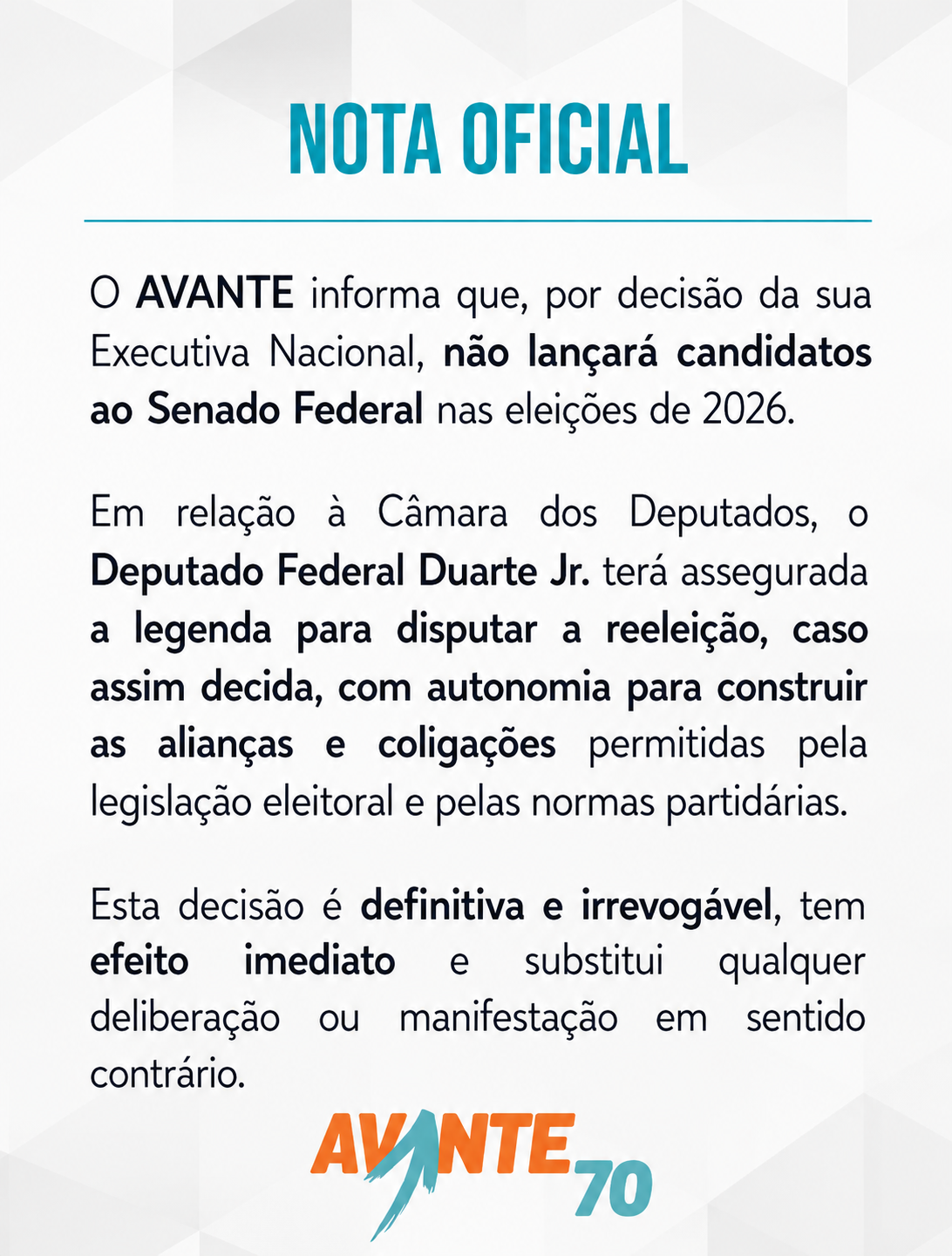 Nota do Avante - Imagem: Reprodução