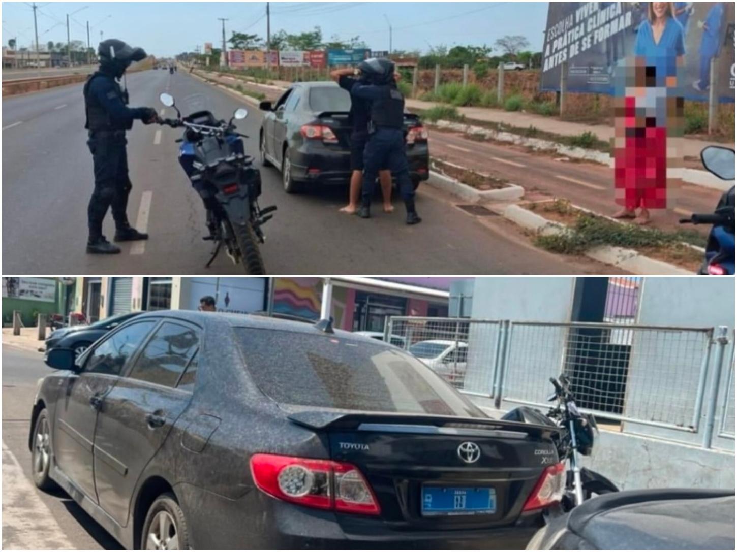 Guarda Municipal apreende Corolla na BR-010 alvo de busca e apreensão da Justiça