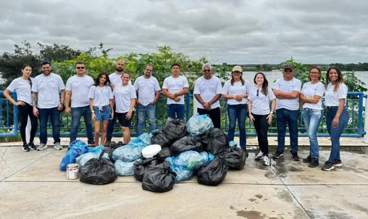 Aeroporto de Imperatriz promove limpeza na Beira-Rio em ação pelo Dia Mundial da Água