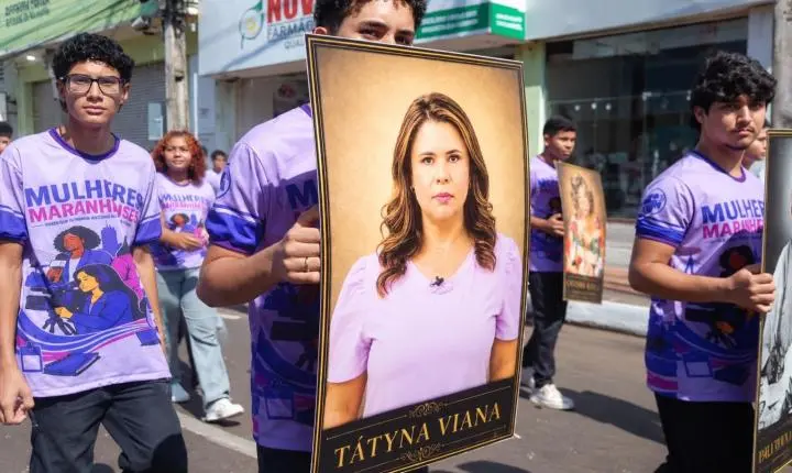 Jornalistas são homenageadas por estudantes durante desfile de 7 de Setembro em Imperatriz