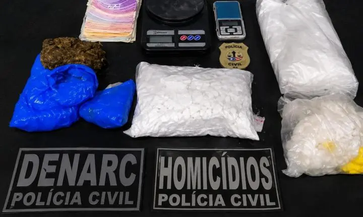 Mãe e filho são presos no Bacuri por tráfico após tentativa de destruir drogas no vaso sanitário