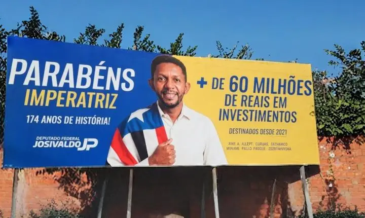 TRE-MA rejeita representação e mantém outdoors de Josivaldo JP em Imperatriz